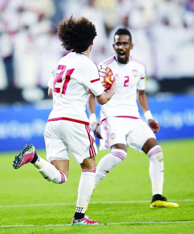 عمر عبدالرحمن ينطلق فرحا بالتعادل (إ ب أ)