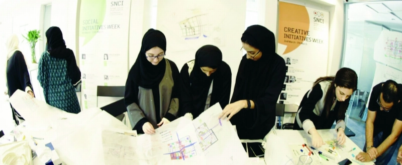 مجموعة من المشاركات في أسبوع الهندسة المعمارية (مكة)