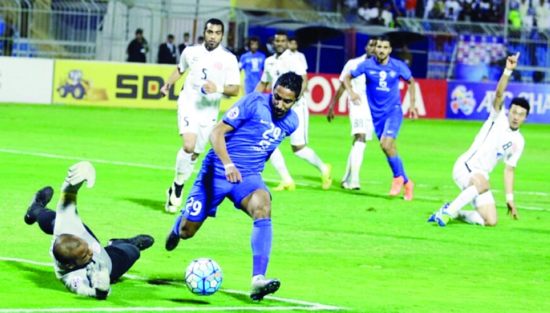 من مباراة الهلال والجزيرة (مكة)