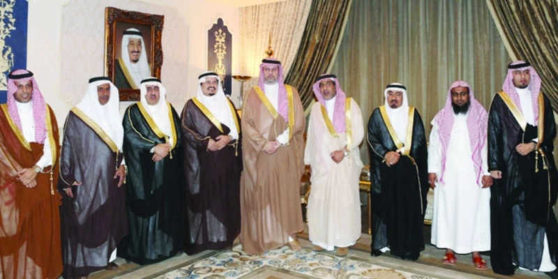عبدالله بن مساعد خلال استقبال السليم (واس)