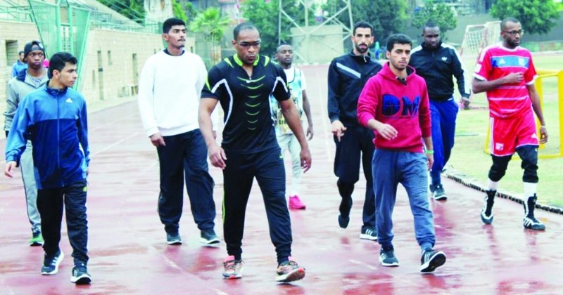 جانب من معسكر أخضر الملاكمة بمصر (مكة)