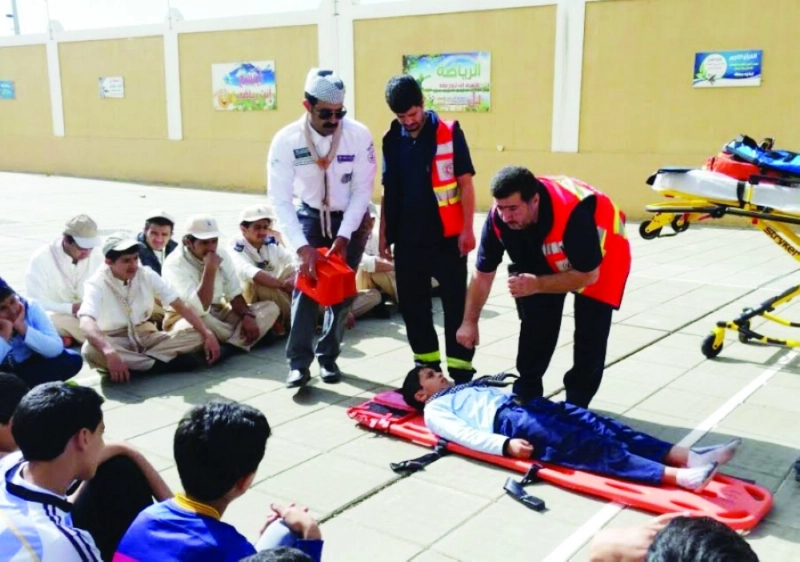 عدد من الكشافين خلال التدريب (مكة)