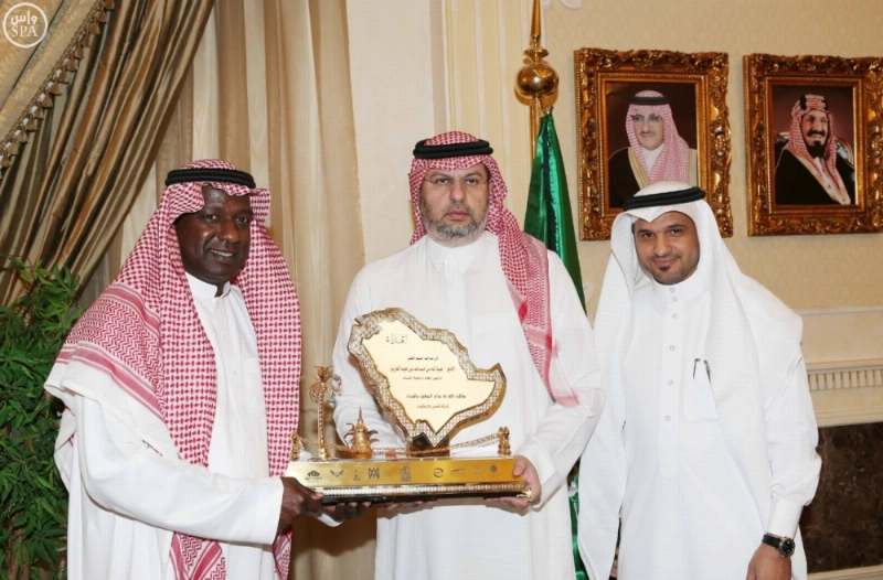الرئيس العام خلال استقباله ماجد عبدالله