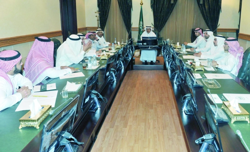 وفد جامعة الفيصل لدى زيارته مركز التكامل التنموي (مكة)