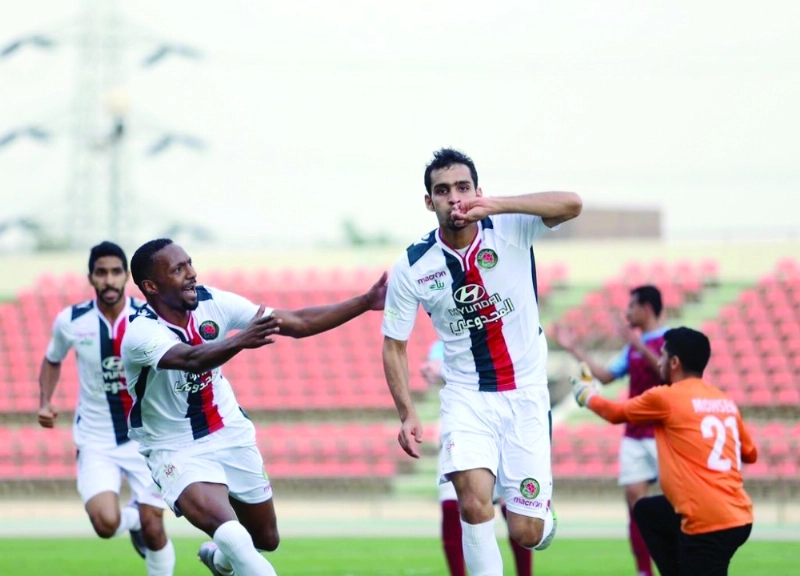 لاعبو الاتفاق يحتفلون بأحد انتصاراتهم في دوري الأولى (مكة)