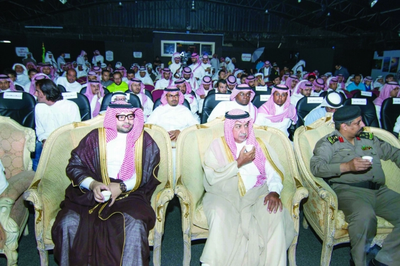 فهد بن معمر خلال حفل التدشين (مكة)