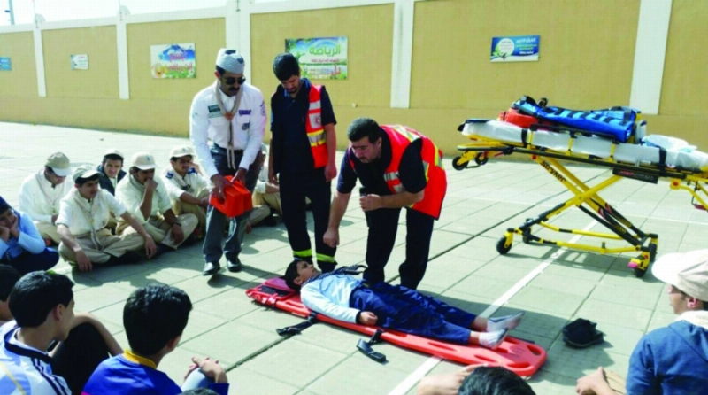 جانب من دورة الإسعافات (مكة)