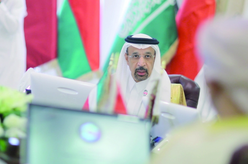 الفالح خلال ترؤسه الاجتماع أمس (واس)
