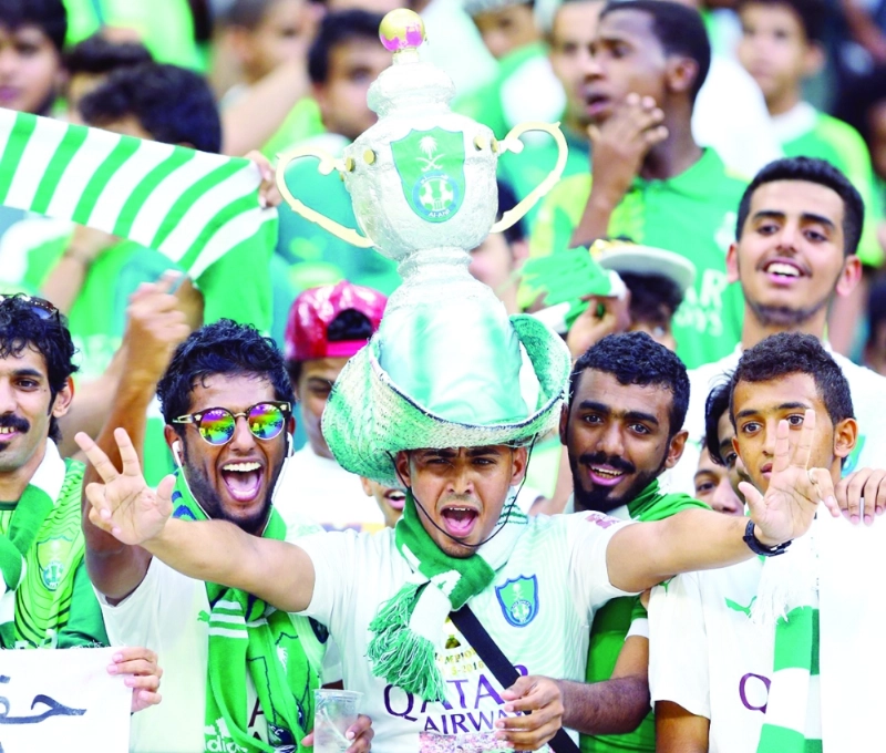 فرحة جماهير الأهلي بلقب الدوري (مكة)