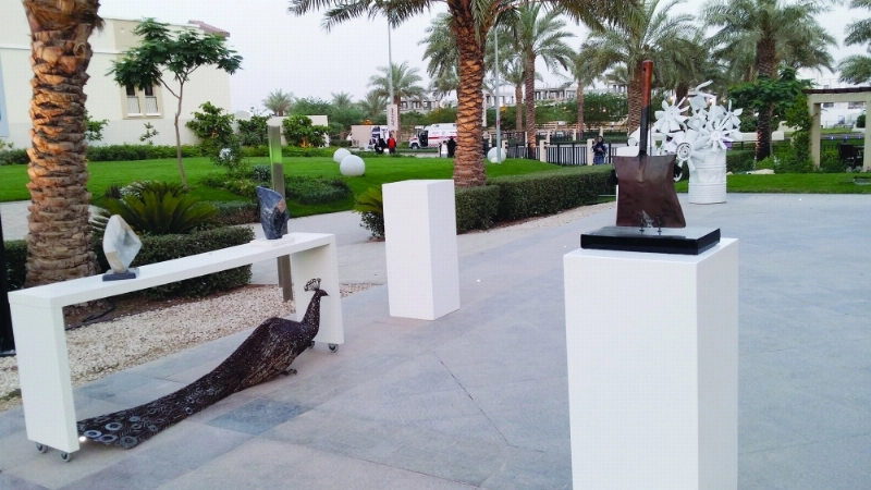 من مشاركات الفنانين داخل الحديقة (مكة)