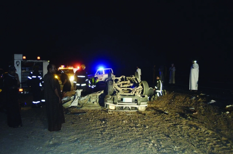 الفرق الإسعافية في موقع الحادث (مكة)
