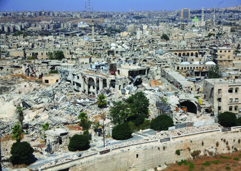 دمار واسع في حلب بسبب القصف المستمر (أ ف ب)