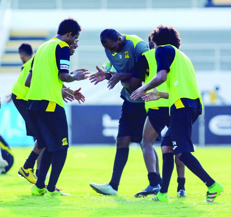 من تدريبات الاتحاد صباح أمس (إعلامي الاتحاد)