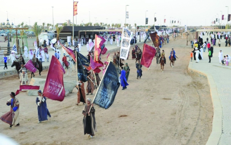 جانب من جادة سوق عكاظ في الموسم السابق (مكة)