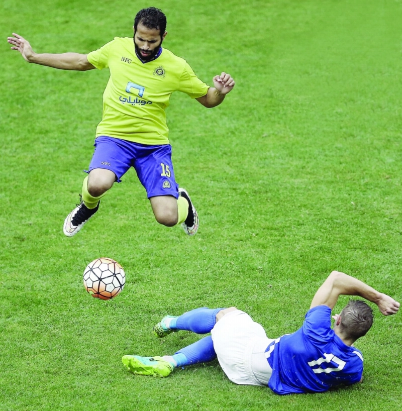 جانب من تجربة النصر أمام فرازدين (موقع النصر)