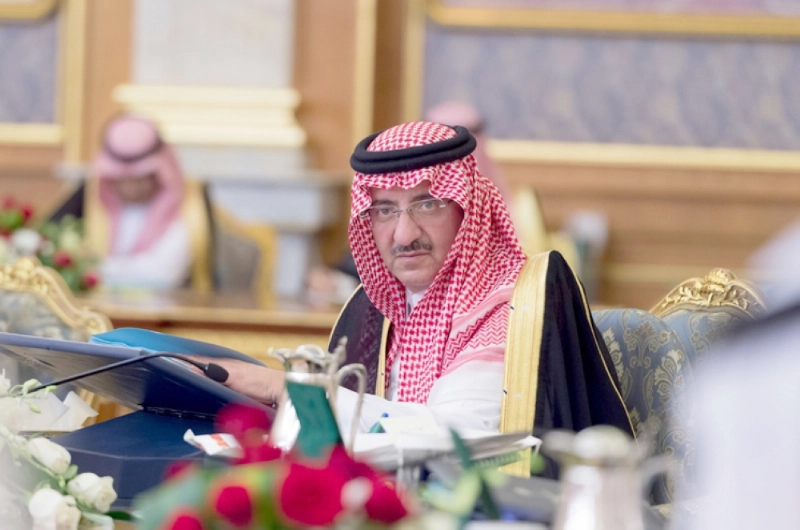 الأمير محمد بن نايف مترئسا جلسة مجلس الوزراء (واس)