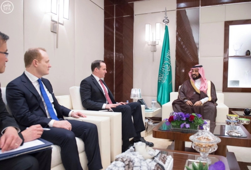 الأمير محمد بن سلمان مع بيرت ماكجورك (واس)