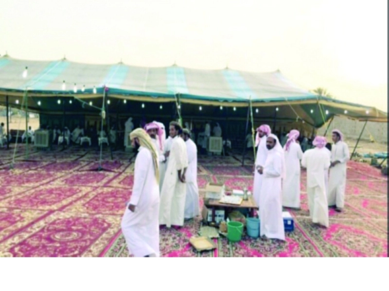 جانب من عزاء الشهيد بنجران (مكة)