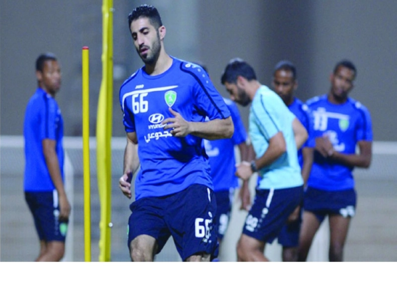 ماجد المرشدي في تدريبات للفتح (مكة)