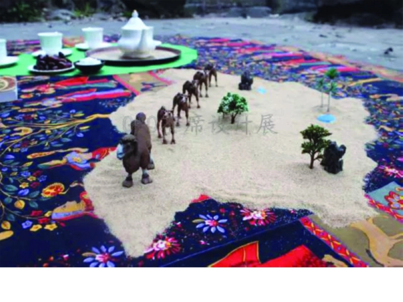 سجادة الشاي المصممة للسعودية (صحيفة الشعب)
