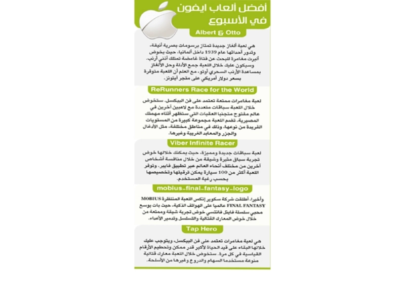 أفضل ألعاب ايفون في أسبوع