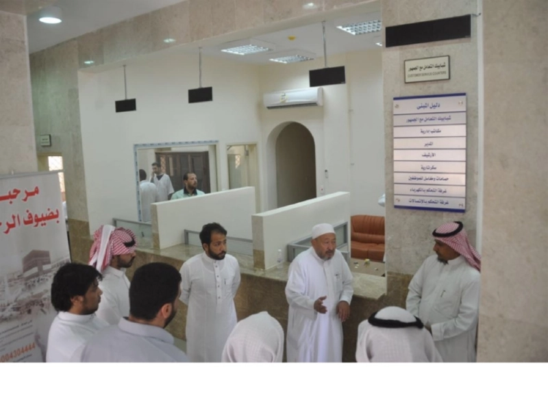 الطلاب خلال الاستقبال (مكة)