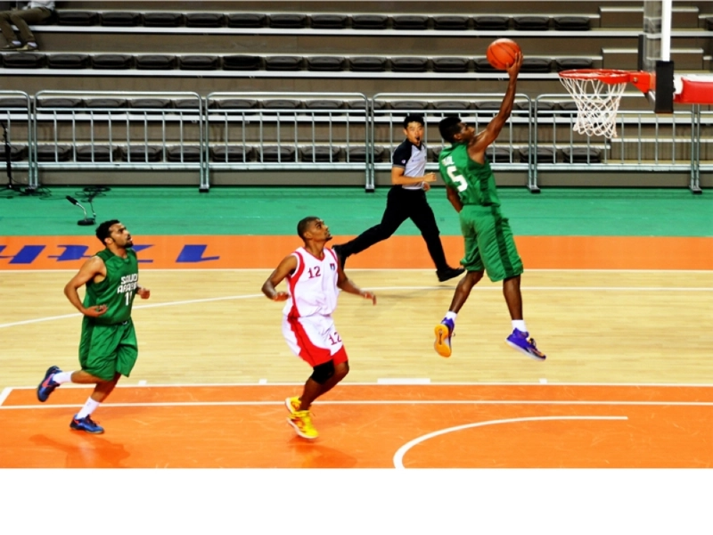 مواجهة سابقة للمنتخب السعودي للسلة