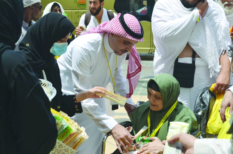 مؤسسة طوافة تستقبل حجاجا من ذوي الاحتياجات الخاصة (واس)