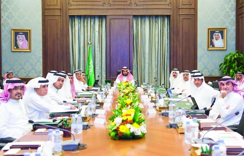 الأمير محمد بن سلمان مترئسا اجتماع المجلس (واس)