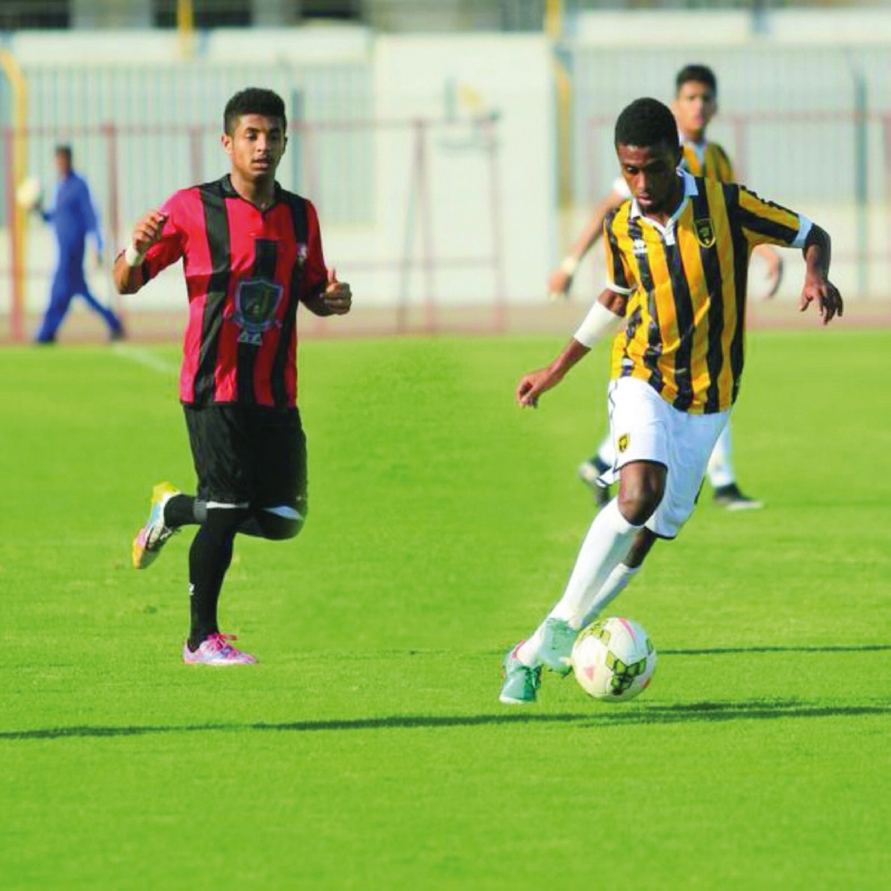 أحمد الشمراني خلال مباراة سابقة لأولمبي الاتحاد ( موقع الاتحاد )