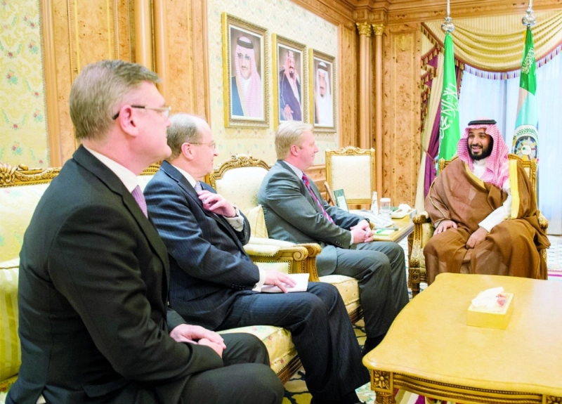 الأمير محمد بن سلمان لدى لقائه هون تود ماكلاي (واس)