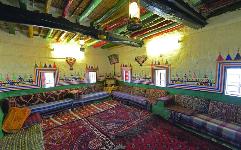 نموذج لساحات الضيوف بالقرية (مكة)