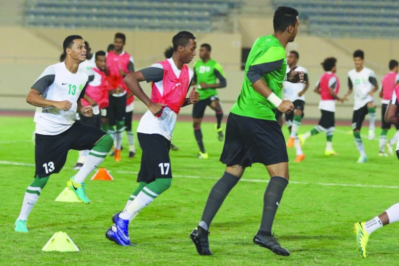 من تدريبات الأخضر أمس (مكة)