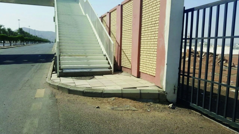 موقع نزول الطالبات من على الجسر (مكة)