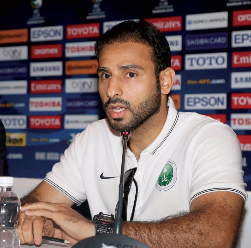 سعد الشهري خلال المؤتمر الصحفي أمس (مكة)