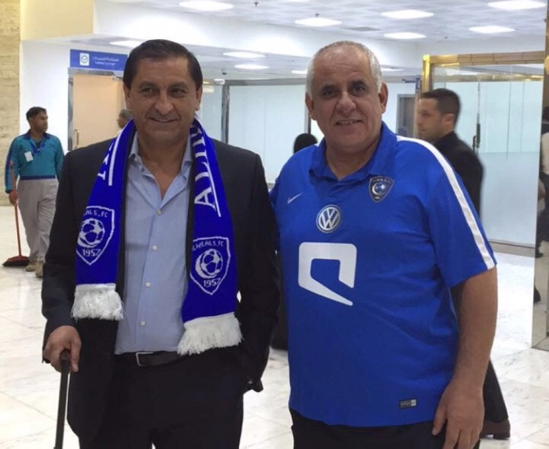 رامون دياز لحظة وصوله أمس (إعلامي الهلال)