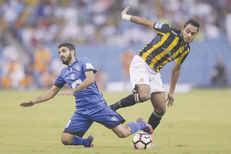 من مباراة الهلال والاتحاد (محمد مشهور)