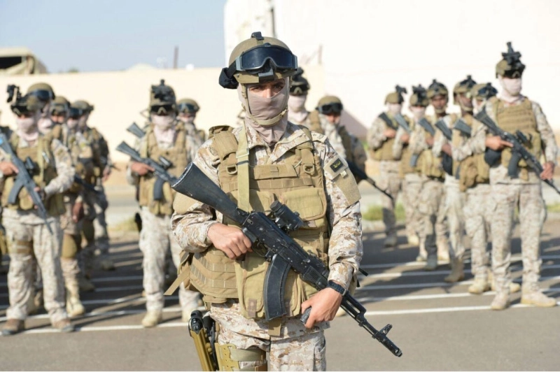 عدد من القوات المشاركة في التمرين (واس)