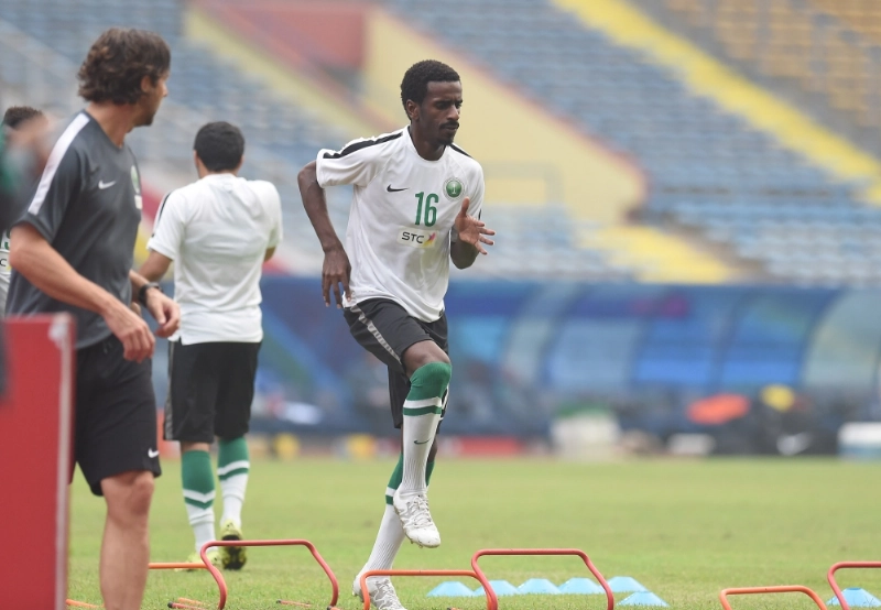 شايع شراحيلي في تدريب سابق للمنتخب (مكة)