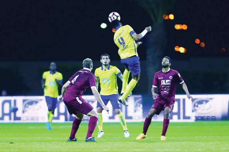 النصر والفيصلي في الجولة الماضية (إ ب أ)