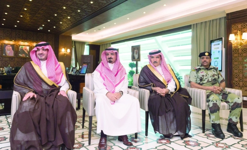 جانب من حضور الاستقبال (واس)