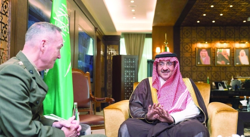 ولي العهد خلال اجتماعه بجوزيف دانفورد (واس)