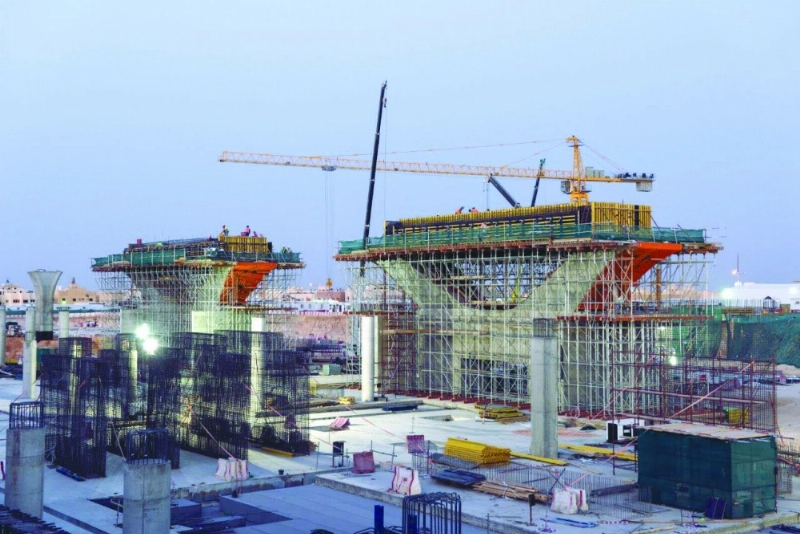من أعمال مشروع قطار الرياض (مكة)