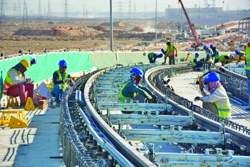 من أعمال مشروع قطار الرياض (مكة)