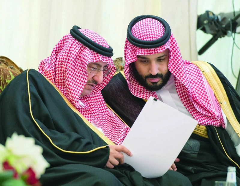 ولي العهد وولي ولي العهد خلال حفل التدشين
