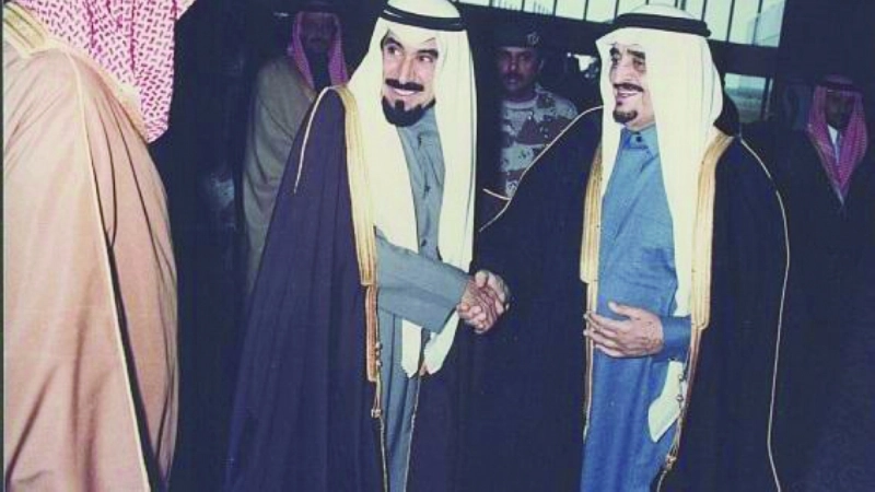 الملك فهد والشيخ جابر الأحمد الصباح