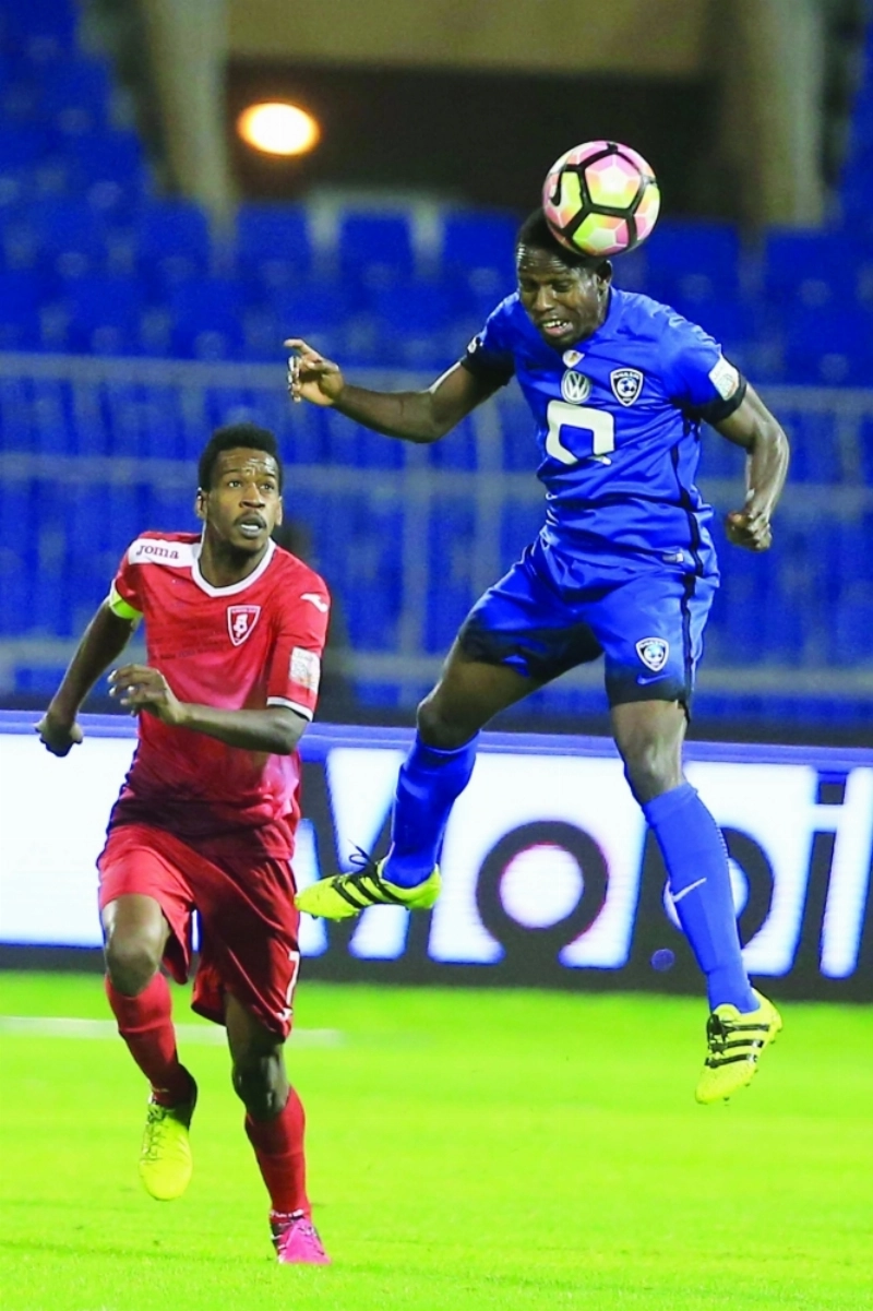 من مباراة الهلال والوحدة الأخيرة (إ ب أ)
