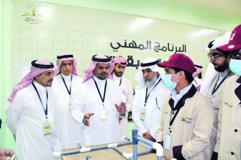 نياف الجابري خلال التدشين (مكة)