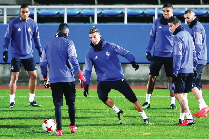 حصة ريال مدريد التدريبية لنهائي اليوم (إ ب أ)