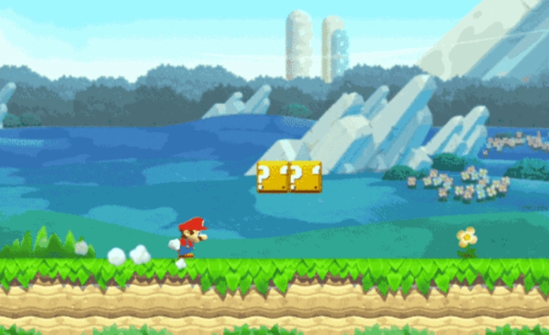 super-mario-run-automatic-jump-over